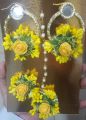 Earrings Artificial Flower / Three Piece Unique Flower Earrings Set. 