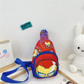 Kawaii Marvel Crossbody Bag Cartoon Iron Man for Kids Chest Bags Cartoon Cute Shoulder Messenger Travel Backpack for Children. 