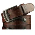 Men's belt Korean fashion casual belt leather belt White Belt cheap belt length 110cm waist 25-36 inches. 