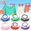 Portable Cloths Line With 12 Clips Retractable Laundry Dryer Clothes Rope Drawing Rack. 