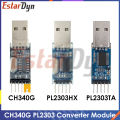 PL2303HX PL2303 USB To RS232 TTL Converter Adapter Module/USB TTL converter UART module CH340G CH340 module 3.3V 5V switch. 