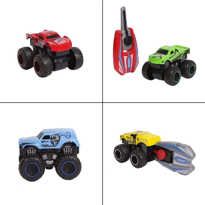 Pcs Hot Wheel Monster Trucks With Speed Launcher Ejector For