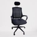 CW-EC-05PB (V-mash Black Revolving Chair with Headrest) - chair. 