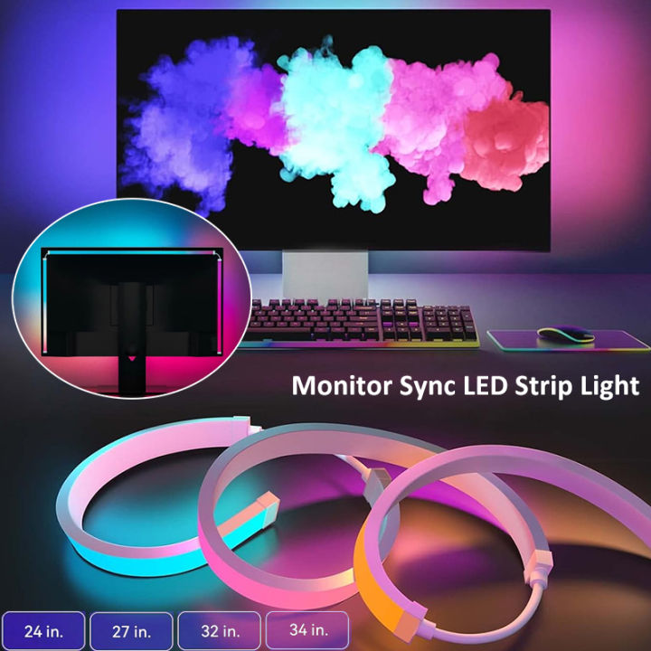 Computer Strip Display Smart Ambient PC Display Sync LED Strip Computer Monitor Backlight ...