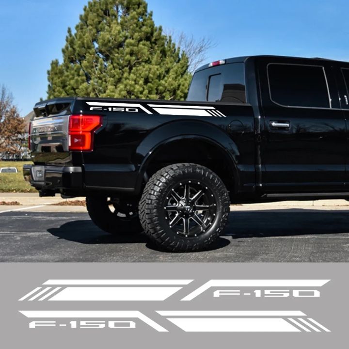 4x4, 2pcs  F150 Car Body Stickers, Vinyl Window Decals Off-Road Truck, For Ford Raptor Lariat Limited