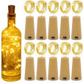 10pcs Bar LED Wine Bottle Cork String Lights Christmas Decoration Led Lamp Bottle Fairy Lights Holiday Copper Wire Lights String.