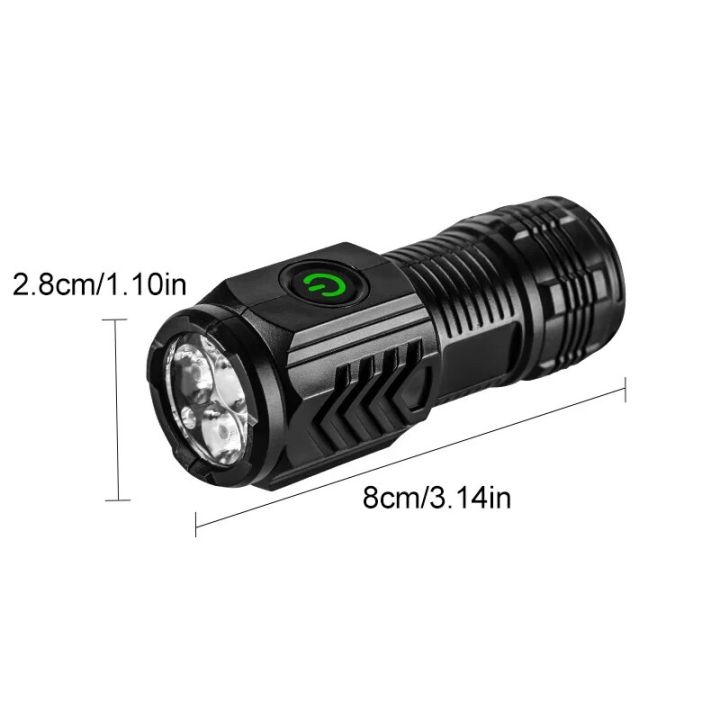 New%20Ultra%20Powerful%20Flashlight%203%20Core%20LED%20Mini%20%20Flashlight%20USB%20Rechargeable%20High%20Power%20LED%20%20With%20Magnet%20Hand%20Lamp%20-%20Image%203