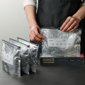 HUAHUABag of 10 Large Aluminum Foil Food Storage Bags; Reusable, Fresh-Keeping, Leakproof Freezer Safe Ziplock Pouch.HUAHUA.