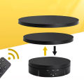 3-in-1 Photography Table.360° Rotating Table Adjustment Video Shooting Prop Jewelry Shoe Display Stand 3-speed Electric Rotation.