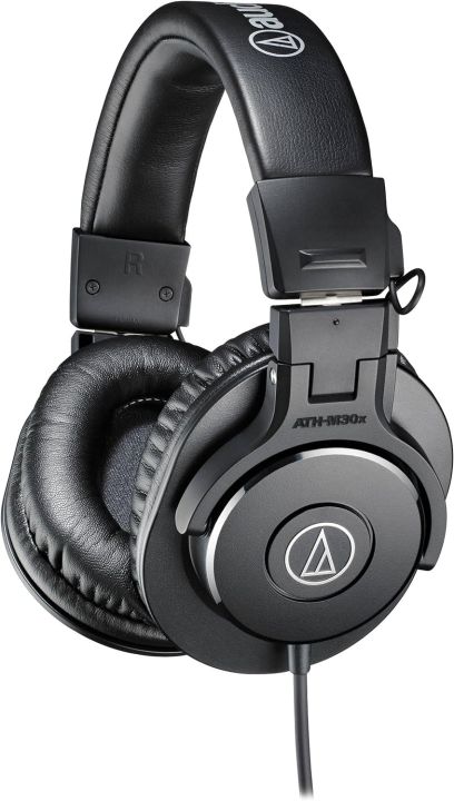 Audio Technica ATH-M30X Professional Studio Monitor Headphones, Back.