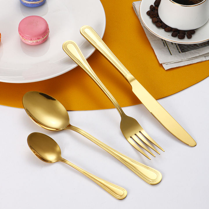 24pc%20Stainless%20steel%20gold%20cutlery%20set%20knife%20fork%20spoon%20steak%20knife%20fork%20dessert%20fork%20spoon%20retro%20suitable%20for%20restaurant%20kitchen%20-%20Image%202