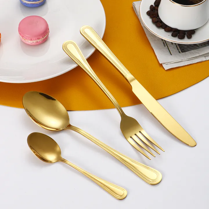 24pc%20Stainless%20steel%20gold%20cutlery%20set%20knife%20fork%20spoon%20steak%20knife%20fork%20dessert%20fork%20spoon%20retro%20suitable%20for%20restaurant%20kitchen%20-%20Image%202