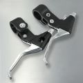 1pair Bicycle Brake Lever 3 Finger Design Semi Aluminum Construction for Mountain Foldable and Kids Bike Fits 22.2mm Handlebar. 