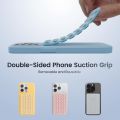 Suction Cup Phone Case Mount Double-Sided,Silicon Sticky Phone Stand for iPhone Android Selfies Hands-Free Strong Grip Holder. 