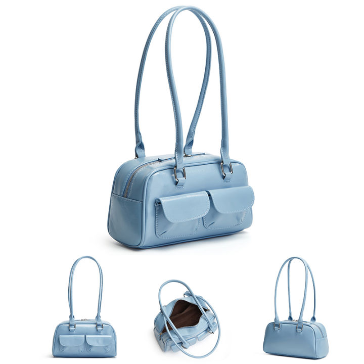 New%20women's%20bag%20fashion%20niche%20oil%20wax%20leather%20bowling%20bag%20multi-pocket%20armpit%20bag%20commuting%20handbag%20single%20shoulder%20bag%20-%20Image%206