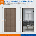Summer Magnetic Screen Mosquito Net Door Anti Mosquito Insect Fly Bug for Kitchen Door Mosquito Net Self Sealing Hands Free Mesh. 