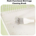 1pc Bird Cage Cleaning Brush Tool, Bird Poop Remover,Parrot Cage Sanitary Brush Accessories for Budgies Cockatiels.