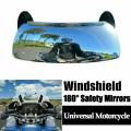 Motorcycle Windscreen 180+ Degree Blind Spot Mirror Wide Angle Rearview Mirror Safety Auxiliary Rear View Mirror for BMW Yamaha. 