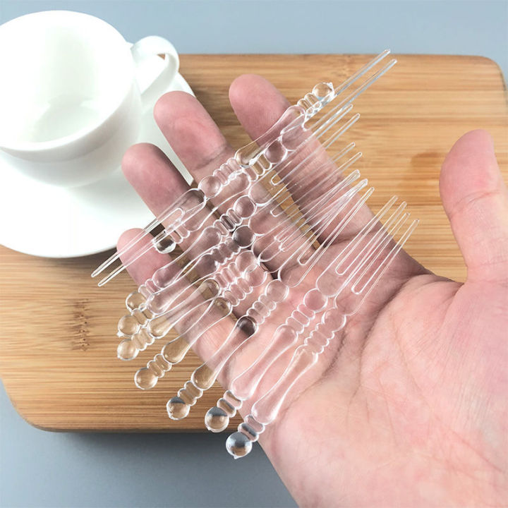 Fruit%20Picks,%20Plastic%20Forks,%20Small%20Forks,%20Size%2010.5cm,%20Disposable%20Type%20(Pack%20of%20100%20Pieces)%20Transparent%20Fruit%20Forks%20Ready%20for%20Delivery%20-%20Image%203