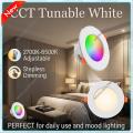 for Tuya Smart Bluetooth Downlight 10W LED RGBCW Dimmable Recessed Ceiling Lamp App Group Control Spotlight for Party Atmosphere. 