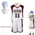Kuroko Tetsuya Cosplay Costume Anime Kuroko's Basket Ball Cosplay Costume Wig High School No.11 Vest Basketball Jersey. 