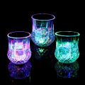 LED Flashing Glowing Water Liquid Activated Light-up Wine Glass customized. 
