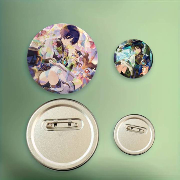 Scaramouche%20Balladeer%20Wanderer%20Genshin%20Round%20Badge%20Lapel%20Pins%20for%20Backpacks%20Briefcase%20Laser%20Brooch%20Clothes%20%20-%20Image%204