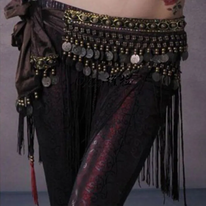 US%20New%20Belly%20Dance%20Hip%20Scarf%20Coin%20Belt%20Tribal%20Costume%20Fringe%20Tassel%20Belt%20Copper%20Belly%20Dancing%20Waist%20Tribal%20Design%20Conins%20Belt%20-%20Image%205