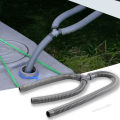 Three-way Drain Y Pipe Double Sink Motorhome Caravan Waste Water Outlet Kitchen Basin Pipe Barbed Hose Water Fuel Air Connector.