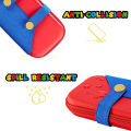 EVA Storage Switch Case Compatible with Switch/OLED Cute Portable Switch Carrying Case with 10 Game Holders for Mario.