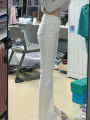 Autumn Spring Slim Skinny Jeans Women Denim Pants Vintage White Tight Trousers Fashion Female Elastic Jeans Casual Flare Pants. 