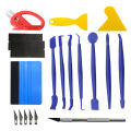 19Pcs/10Pcs Car Wrapping Vinyl Tool Kit Window Film Tint Tools Car Wrap Sticks Edge Trimming Squeegee Tinting Felt Edge Squeegee. 