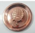 Copper Kuber Kachua Yantra Plate- Tortoise And Plate Set. 