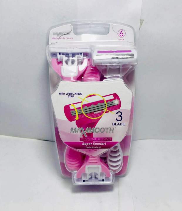 MaxMooth%20ladies%20razor%203%20Blade%20Razor%20%206%20pcs%20made%20in%20China%20-%20Image%204