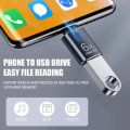 Rifah OTG10 6A 120W Type C Otg USB 3.1 Otg Super Fast Data Transfer Charging Type C OTG Mini Metal Black.