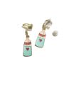 cute baby bottle style children student girls with out ear hole clip earrings / Baby bottle Style lovely Children Jewelry Baby Girl Clip On Earrings Kids Ear Clip No Pierced Painless Earrings. 