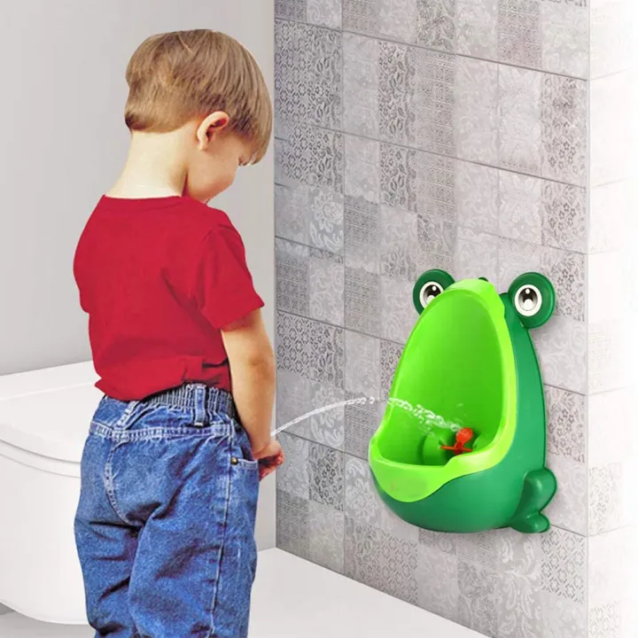 Baby Boys Standing Potty Frog Shape Wall-Mounted Urinals Toilet Training Children Stand Vertical Urinal Potty Pee Infant Toddler