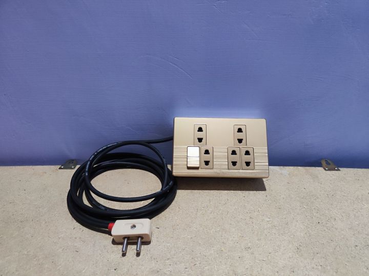 20 Feet Long Universal Extension Board Power Sockets Heavy Duty Copper Wire Premium Power Extension Wire Iron Lead Fridge Extension Lead Computer Extension Lead
