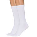 1 Pair of Men Women Plain Socks White Middle Tube Streetwear Soft Breathable Cotton Casual Socks. 