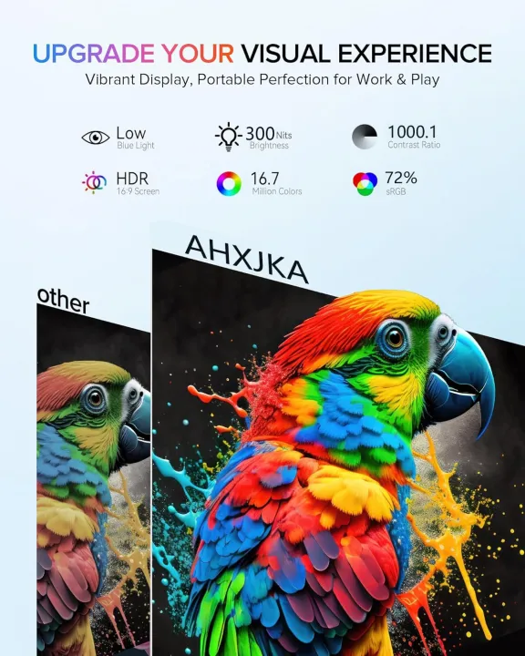 AHXJKA%2017.3%20Inch%20Portable%20Monitors%2072%25sRGB%201600*900P%20IPS%20With%20Type-C%20Mini%20HDMI%20For%20Laptop%20Phone%20XBox%20%20PS4/5%20Mac%20SwitchExtender%20-%20Image%202