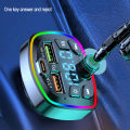 Bluetooth 5.0 Fm Transmitter Car Mp3 Player Wireless Hands-Free Audio Receiver Car Radio Dual USB Fast Charger. 