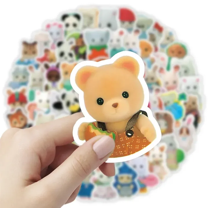 100/200pcs%20Kawaii%20Calico%20Critters%20Stickers%20Cute%20Laptop%20Scrapbook%20Graffiti%20Decals%20Skateboard%20Handheld%20%20Aesthetic%20Sticker%20Toys%20-%20Image%205