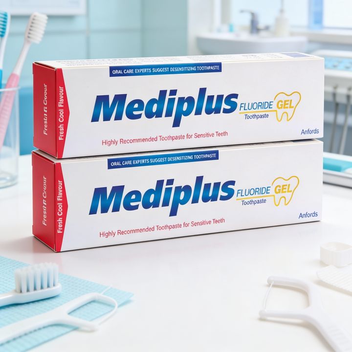 Mediplus Fluoride Gel Toothpaste-100gm -Combo of 2pcs | Daraz.com.bd