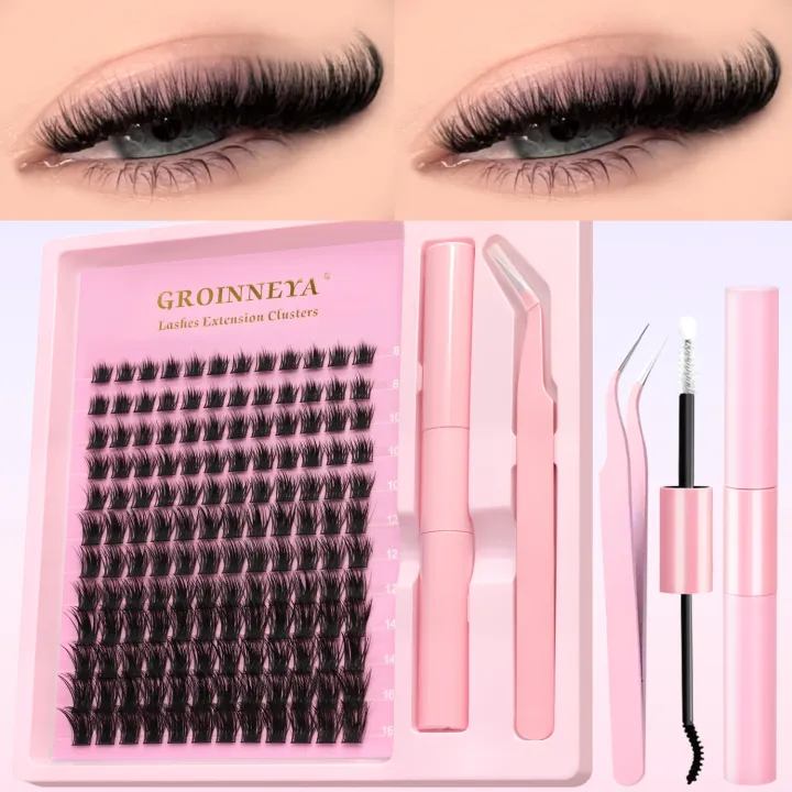 %E2%80%8BGROINNEYA%E2%80%8B%E2%80%8B%20Fluffy%20DIY%20Cluster%20Lashes%20Kit%20Individual%20Eyelashes%20Lasting%20Eyelash%20Extension%20Lash%20Bond%20And%20Seal%E2%80%8B%E2%80%8B%20Tools%20Easy%20Makeup%20-%20Image%203