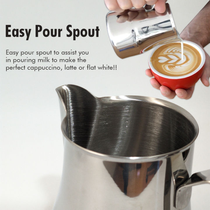 Coffee%20Milk%20Jug%20Easy%20Pour%20Spout%20Espresso%20Milk%20Cup%20Stainless%20Steel%20Europa%20Professional%20Milk%20Pitcher%20Steaming%20Jug%20300/450/700ml%20-%20Image%203