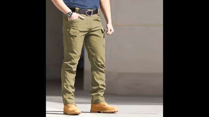 Pant Multi Pocket Tactical Stylish Stretchable Waterproof Softshell Outdoor Men's Cargo Trouser