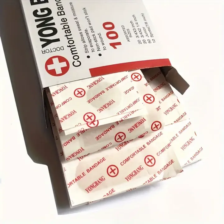 100pcs%20Medical%20Wound%20Adhesive%20Paster%20-%20Keep%20Your%20Wounds%20Secure%20Four%20Piece%20Set%20Of%20Bandages%20Breathable%20Nose%20Bridge%20Patch%20Acne%20P%20-%20Image%206