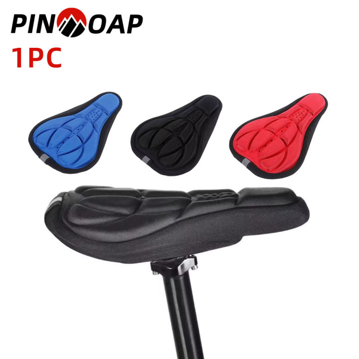 PINMOAP 1PC Mountainous Bicycle Seat Cover Thickened Comfortable Foam Cushion 3D Breathable Silica Gel Riding Accessories