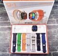 7 In 1 Ultra Smart Watch 2.1 Inch Full HD Screen Series 8 Wireless Charging 7 Straps Waterproof. 