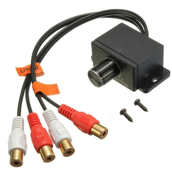 Durable Car Speaker Amplifier Bass RCA Level Remote Volume Control Knob LC-1 Universal Car Amplifier Volume Adjuster Car Speaker